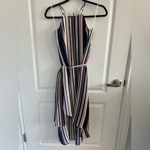 High low multicolored dress